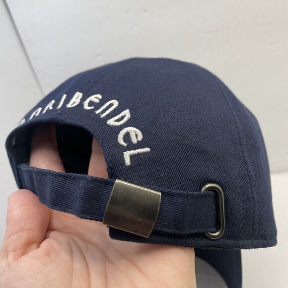 Henri Bendel Strapback Hat Cap Adjustable Navy Orange White Men’s One Size - Picture 6 of 7